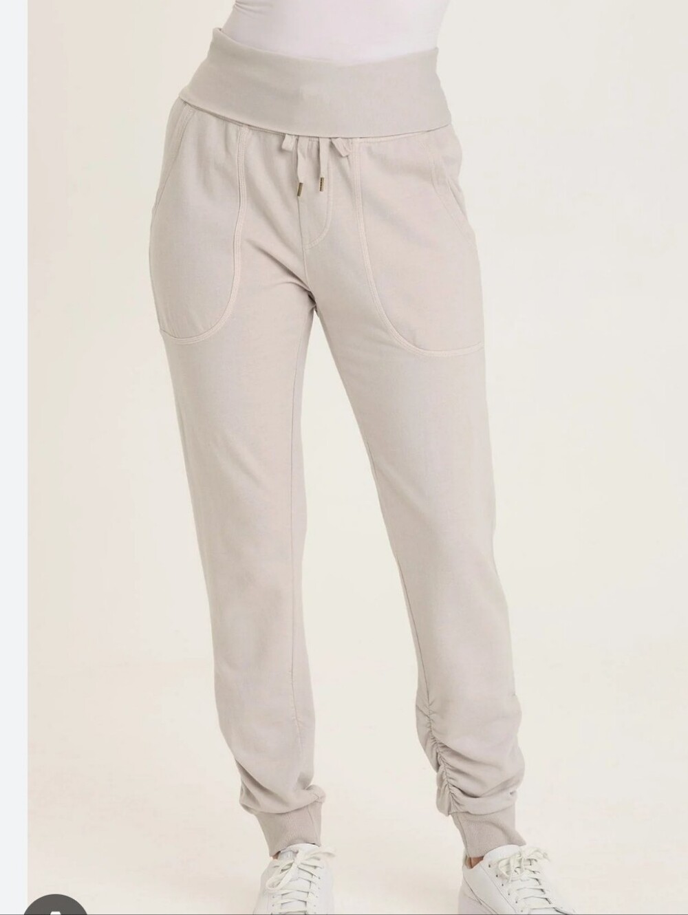 all in motion Light Gray Slim Ruched Ankle Jogger